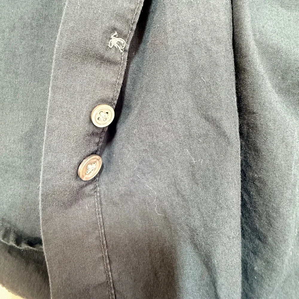 Banana‎ Republic Mens Large Gray Cotton Button Down Shirt Long Sleeve 714999-00